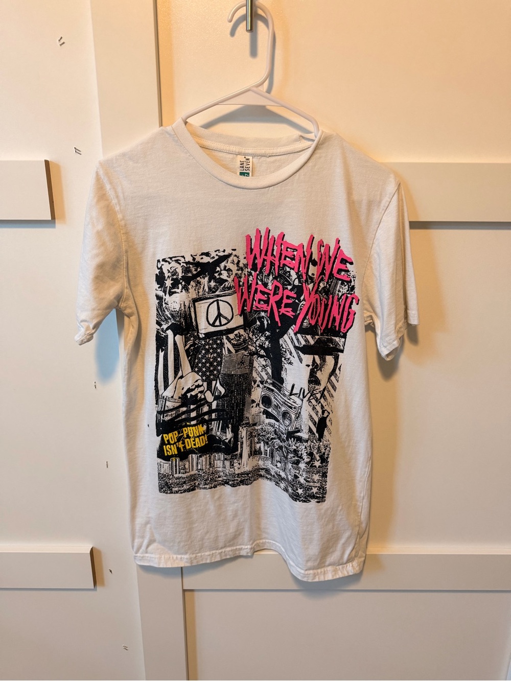 2023 When We Were Young Graphic Tee - White/Pink - unisex